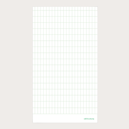 Paperian Lists To Live by Memo Pad [8 Styles]: Month