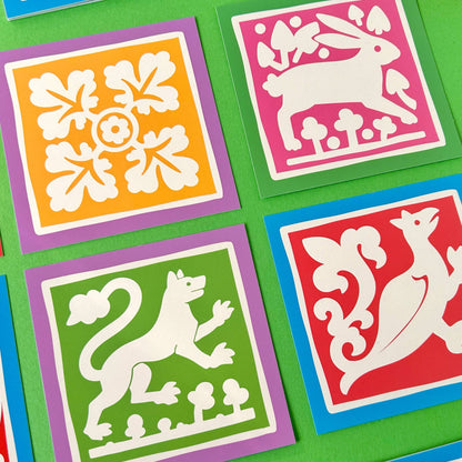 Medieval Tiles Postcard Set No1