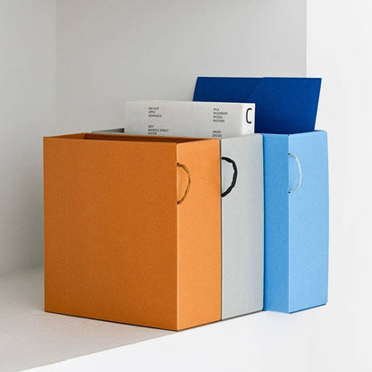 Sikigu Compact Pull Box – Document Storage Box: Brick
