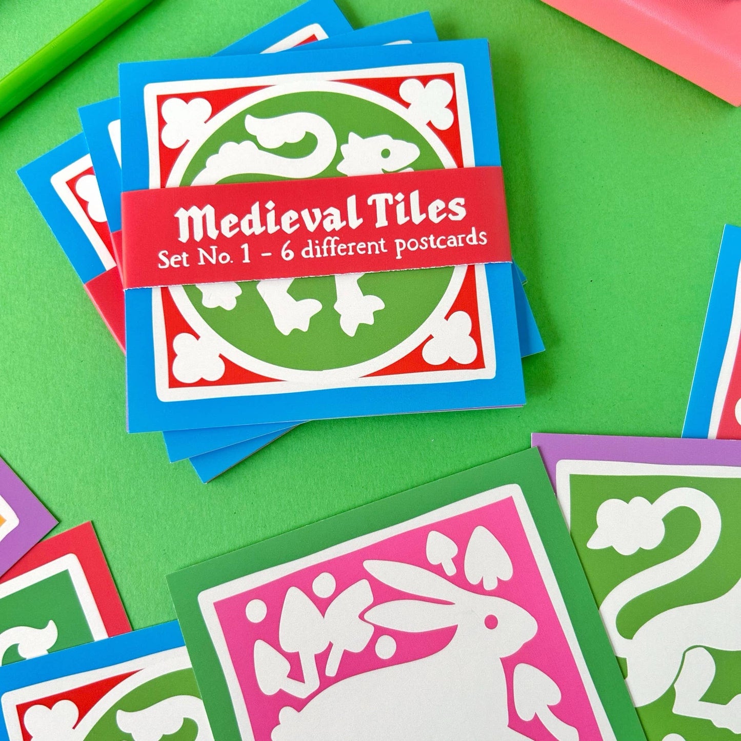 Medieval Tiles Postcard Set No1