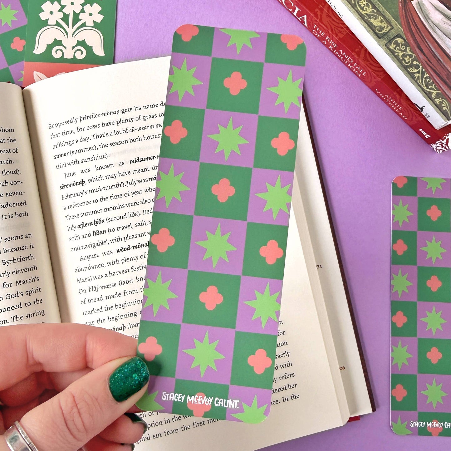 Medieval Tile Bookmark: Plants and Flowers